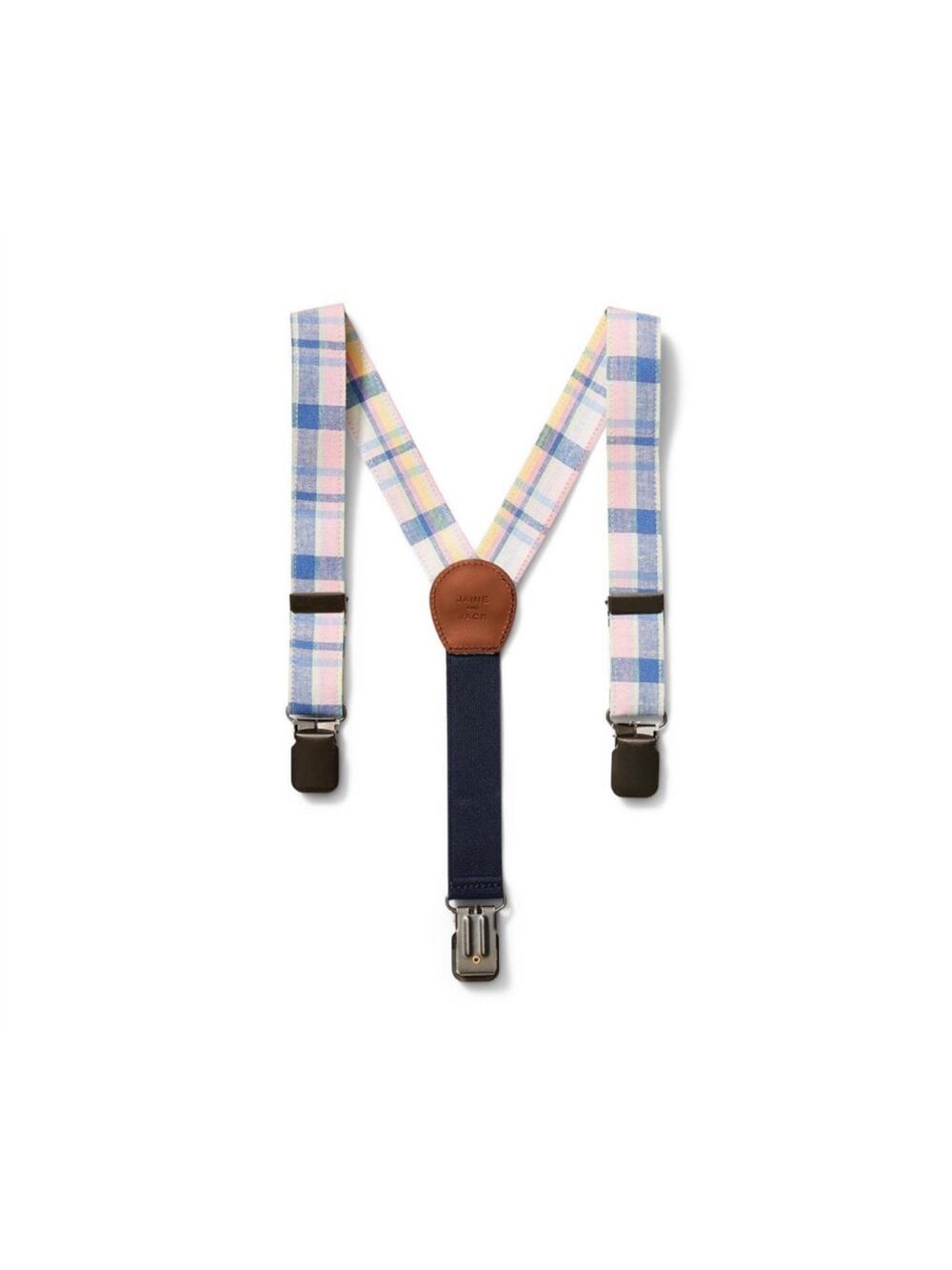 New ~ Janie and Jack Kids Plaid Suspender Size 12-24 Months